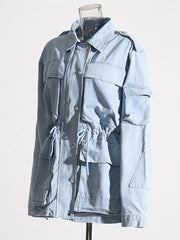 Fashion Casual Single Breasted Denim Jacket