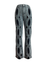 Vintage Cutout Hollow Out Criss Cross Jeans