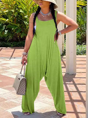 Casual Sleeveless Saggy Jumpsuit