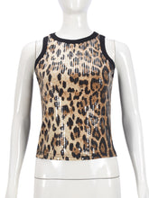 Fashion Sequins Leopard Tank Top
