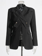 Fashion Irregularity Cross Neck Suit Jacket