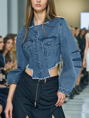 Fashion Loose Denim Jacket Coat