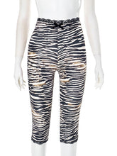 Fashion Lace Patchwork Trim Capri Legging