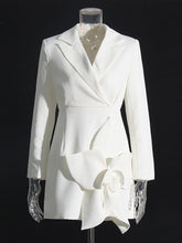 Fashion Patchwork Flower Ornament Dress