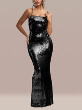 Sexy Sequin Spaghetti Strap Nightclub Party Dress