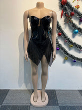 Strapless See Through Sequin Dress