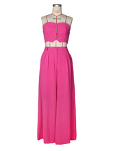 Fashion Elastic Strapless Tube Top Wide Leg Pants Sets