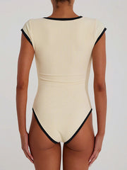 Sexy Ribbed Beach One-piece Swimsuit