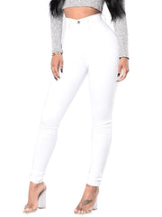 Fashion High Elasticity Pencil Pants Jeans