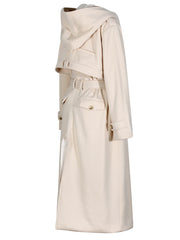 Fashion Belted Fleecy Trench Coat