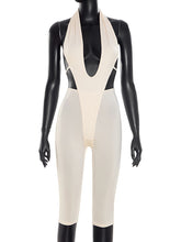 Sexy Deep V Halter Backless Jumpsuit