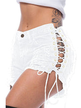 Sexy Bandage Punk Y2K Ripped Denim Short