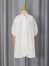 Casual Ribbon Patchwork Mesh Chic Loose Shirt