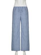 Casual Loose Striped Wide Leg Pants