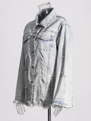 Vintage Washed Loose Versatile Denim Jacket