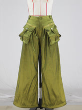 Fashion Detachable Pocket Cargo Wide Leg Pants