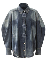 Casual Front Through Denim Jacket