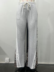 Solid Patchwork Pocket Minimalist Casual Pants