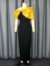 Elegant Bow Off Shoulder Party Dress