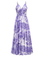 Sexy Suspenders Print Slim Maxi Dress