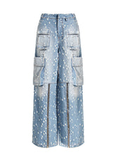 Fashion Multi-pocket Loose Ripped Jeans