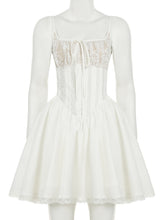 Sexy Lace Spaghetti Strap Bubble Dress