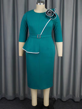 Elegant Round Neck Asymmetrical Ruffles Party Dress