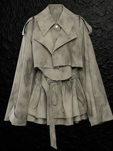 Fashion Camo Print Deconstruct Skirt Set