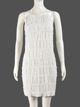 Halter Backless Pleated Stripe Lace-up Mini Dress