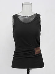 Casual Sleeveless Knit Slim fit Tank Top