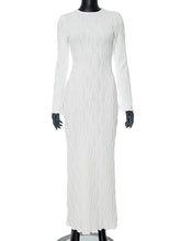 Solid Color Knit Bottoming Dress
