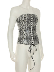 Sexy PU Leather Lace-up Corsets Bustiers