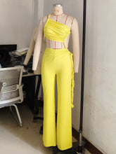 Sexy Ruched Backless Wide Leg Jumpsuit