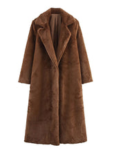 Fashion Warm Faux Fur Long Coat