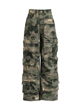 Casual Camo Multi-pocket Cargo Jeans