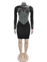 Sexy Sparkling Rhinestone Bodycon Dress