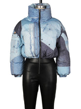 Fashion Denim Print Cotton Jacket Coat