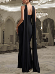 Elegant Sleeveless Ribbon Bodycon Dress