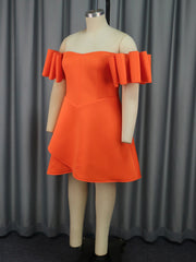 Plus Size Off Shoulder Sexy Party Dress