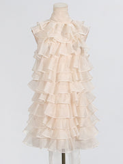 Fashion Sleeveless Ruffle Slim Dress