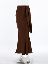 Vintage Asymmetric Maxi Skirt
