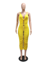 Sexy Sleeveless Ruched Bodycon Dress