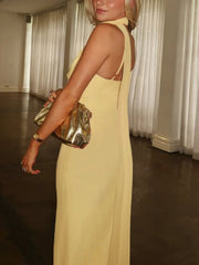 Spaghetti Strap Flower Print Slim-Fit Maxi Dress