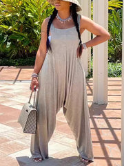 Casual Sleeveless Saggy Jumpsuit
