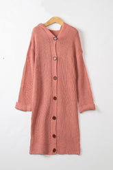 Fashion Hooded Open Front Cardigan Knit Sweaters Coat