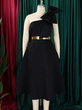 Sexy One Shoulder Bowknot Elegant Party Evening Dress