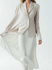 Fashion Asymmetric Shawl Casual Blazer