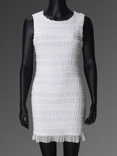 Casual Textured Ruffle Sleeveless Bodycon Dress