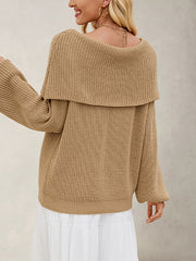Elegant Off the Shoulder Sweater