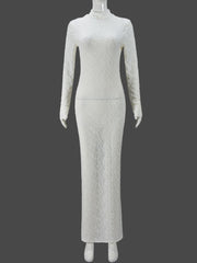 Casual Round Neck Bodycon Maxi Dress